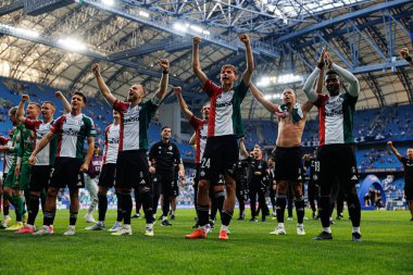 Legia oyuncuları Süper Puchar Polski maçında Lech Poznan ve Legia Warszawa (Maciej Rogowski) takımları arasında görüldü.)