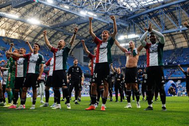 Legia oyuncuları Süper Puchar Polski maçında Lech Poznan ve Legia Warszawa (Maciej Rogowski) takımları arasında görüldü.)