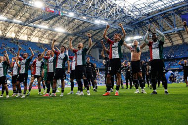 Legia oyuncuları Süper Puchar Polski maçında Lech Poznan ve Legia Warszawa (Maciej Rogowski) takımları arasında görüldü.)