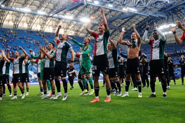 Legia oyuncuları Süper Puchar Polski maçında Lech Poznan ve Legia Warszawa (Maciej Rogowski) takımları arasında görüldü.)