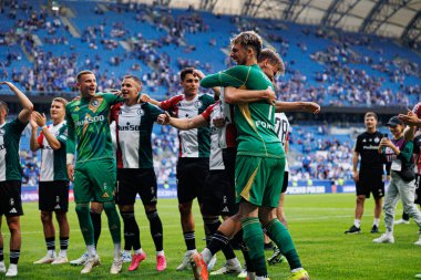 Jan Ziolkowski ve Kacper Tobiasz, Süper Puchar Polski maçında Lech Poznan ve Legia Warszawa (Maciej Rogowski)