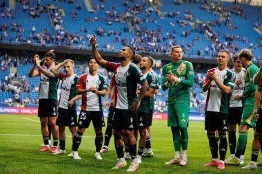 Legia oyuncuları Süper Puchar Polski maçında Lech Poznan ve Legia Warszawa (Maciej Rogowski) takımları arasında görüldü.)