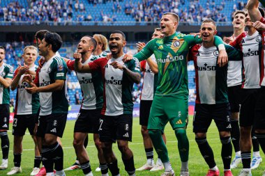 Legia oyuncuları Süper Puchar Polski maçında Lech Poznan ve Legia Warszawa (Maciej Rogowski) takımları arasında görüldü.)