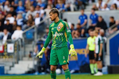 Kacper Tobiasz, Süper Puchar Polski maçında Lech Poznan ve Legia Warszawa (Maciej Rogowski)