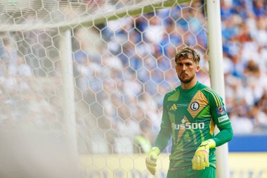 Kacper Tobiasz, Süper Puchar Polski maçında Lech Poznan ve Legia Warszawa (Maciej Rogowski)