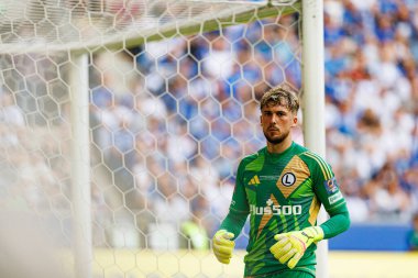 Kacper Tobiasz, Süper Puchar Polski maçında Lech Poznan ve Legia Warszawa (Maciej Rogowski)