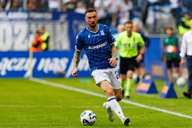 Süper Puchar Polski maçında Lech Poznan ve Legia Warszawa (Maciej Rogowski) takımları arasında Filip Jagiello görüldü.)