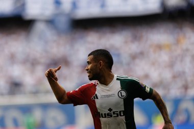 Juergen Elitim, Süper Puchar Polski maçında Lech Poznan ve Legia Warszawa takımları arasında görüldü (Maciej Rogowski)