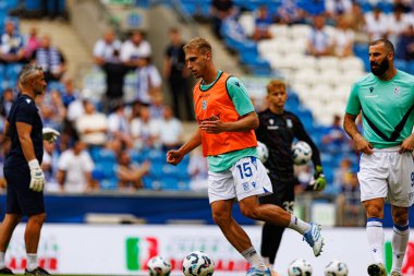 Michal Gurgul, Süper Puchar Polski maçında Lech Poznan ve Legia Warszawa (Maciej Rogowski) takımları arasında görüldü)