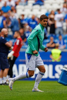 Leo Bengtsson, Super Puchar Polski maçında Lech Poznan ve Legia Warszawa (Maciej Rogowski) takımları arasında görüldü.)