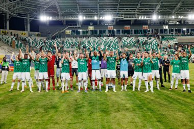 Radomiak oyuncuları PKO BP Ekstraklasa maçında Radomiak Radom ve Pogon Szczecin (Maciej Rogowski) takımları arasında)