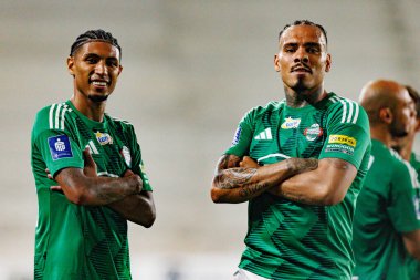 Joao Pedro ve Maurides, Radomiak Radom ve Pogon Szczecin (Maciej Rogowski) takımları arasındaki PKO BP Ekstraklasa maçında gol üstüne gol atarken görüldü)