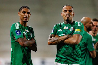 Joao Pedro ve Maurides, Radomiak Radom ve Pogon Szczecin (Maciej Rogowski) takımları arasındaki PKO BP Ekstraklasa maçında gol üstüne gol atarken görüldü)