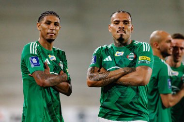 Joao Pedro ve Maurides, Radomiak Radom ve Pogon Szczecin (Maciej Rogowski) takımları arasındaki PKO BP Ekstraklasa maçında gol üstüne gol atarken görüldü)