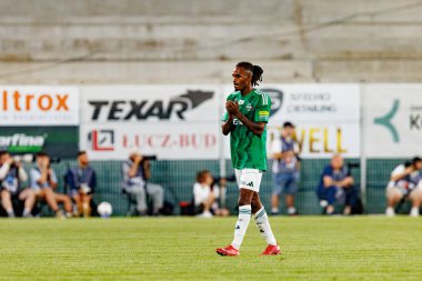 Radomiak Radom ve Pogon Szczecin (Maciej Rogowski) takımları arasında oynanan PKO BP Ekstraklasa maçı sırasında Vasco Lopes)