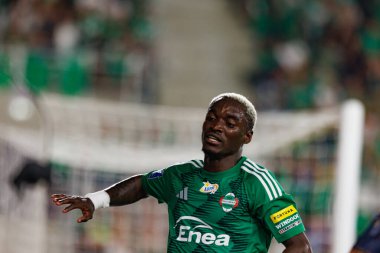 Radomiak Radom ve Pogon Szczecin (Maciej Rogowski) takımları arasındaki PKO BP Ekstraklasa maçı sırasında Capita Capemba)