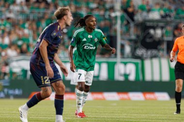 Radomiak Radom ve Pogon Szczecin (Maciej Rogowski) takımları arasında oynanan PKO BP Ekstraklasa maçı sırasında Vasco Lopes)