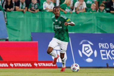 Radomiak Radom ve Pogon Szczecin (Maciej Rogowski) takımları arasında oynanan PKO BP Ekstraklasa maçı sırasında Vasco Lopes)