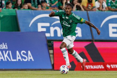 Radomiak Radom ve Pogon Szczecin (Maciej Rogowski) takımları arasında oynanan PKO BP Ekstraklasa maçı sırasında Vasco Lopes)