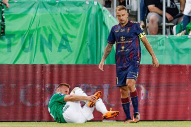 Jan Grzesik ve Kamil Grosicki PKO BP Ekstraklasa maçı sırasında Radomiak Radom ve Pogon Szczecin (Maciej Rogowski)