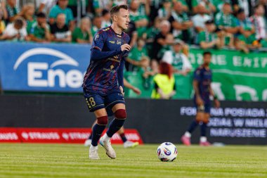 Radomiak Radom ve Pogon Szczecin (Maciej Rogowski) takımları arasındaki PKO BP Ekstraklasa maçı sırasında Fredrik Ulvestad)