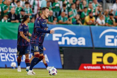 Radomiak Radom ve Pogon Szczecin (Maciej Rogowski) takımları arasındaki PKO BP Ekstraklasa maçı sırasında Fredrik Ulvestad)