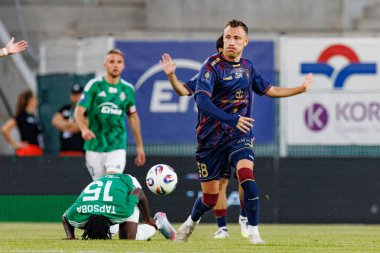 Fredrik Ulvestadt PKO BP Ekstraklasa maçı sırasında Radomiak Radom ve Pogon Szczecin (Maciej Rogowski)