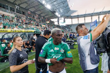 Radomiak Radom ve Pogon Szczecin (Maciej Rogowski) takımları arasındaki PKO BP Ekstraklasa maçı sırasında Capita Capemba)