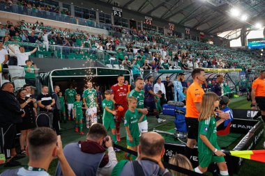 Radomiak oyuncuları PKO BP Ekstraklasa maçında Radomiak Radom ve Pogon Szczecin (Maciej Rogowski) takımları arasında)