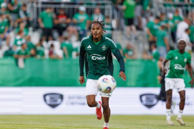 Radomiak Radom ve Pogon Szczecin (Maciej Rogowski) takımları arasında oynanan PKO BP Ekstraklasa maçı sırasında Vasco Lopes)