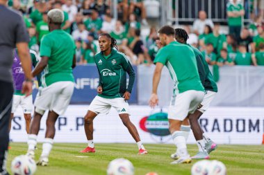 Radomiak Radom ve Pogon Szczecin (Maciej Rogowski) takımları arasında oynanan PKO BP Ekstraklasa maçı sırasında Vasco Lopes)