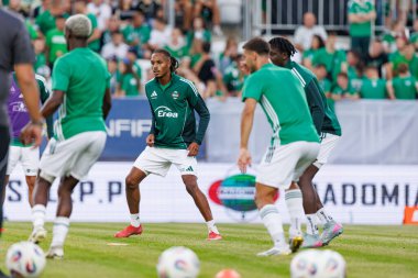 Radomiak Radom ve Pogon Szczecin (Maciej Rogowski) takımları arasında oynanan PKO BP Ekstraklasa maçı sırasında Vasco Lopes)