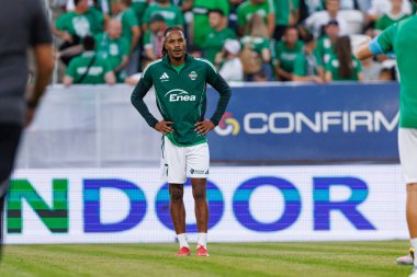 Radomiak Radom ve Pogon Szczecin (Maciej Rogowski) takımları arasında oynanan PKO BP Ekstraklasa maçı sırasında Vasco Lopes)