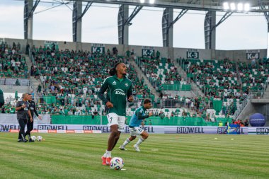 Radomiak Radom ve Pogon Szczecin (Maciej Rogowski) takımları arasında oynanan PKO BP Ekstraklasa maçı sırasında Vasco Lopes)