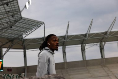 Radomiak Radom ve Pogon Szczecin (Maciej Rogowski) takımları arasında oynanan PKO BP Ekstraklasa maçı sırasında Vasco Lopes)