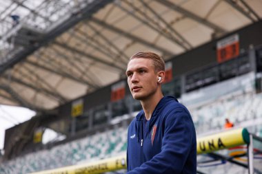 Jan Bieganski PKO BP Ekstraklasa maçı sırasında Radomiak Radom ve Pogon Szczecin (Maciej Rogowski)
