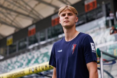 Radomiak Radom ve Pogon Szczecin (Maciej Rogowski) takımları arasındaki PKO BP Ekstraklasa oyunu sırasında Patryk Paryzek)