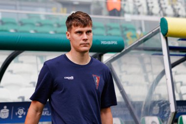 Radomiak Radom ve Pogon Szczecin (Maciej Rogowski) takımları arasındaki PKO BP Ekstraklasa maçı sırasında Kacper Kostorz)