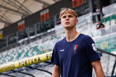 Radomiak Radom ve Pogon Szczecin (Maciej Rogowski) takımları arasındaki PKO BP Ekstraklasa oyunu sırasında Patryk Paryzek)