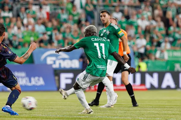 Radomiak Radom ve Pogon Szczecin (Maciej Rogowski) takımları arasındaki PKO BP Ekstraklasa maçı sırasında Capita Capemba)