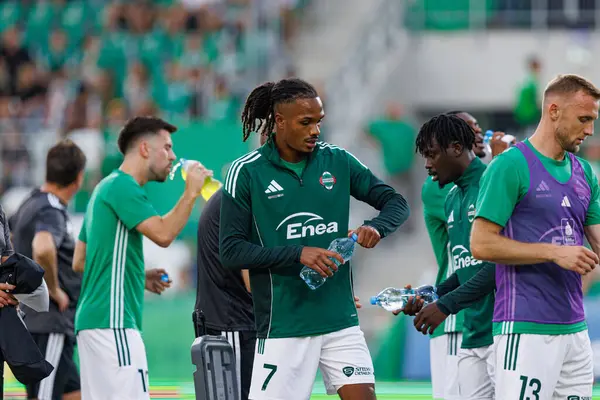 Radomiak Radom ve Pogon Szczecin (Maciej Rogowski) takımları arasında oynanan PKO BP Ekstraklasa maçı sırasında Vasco Lopes)