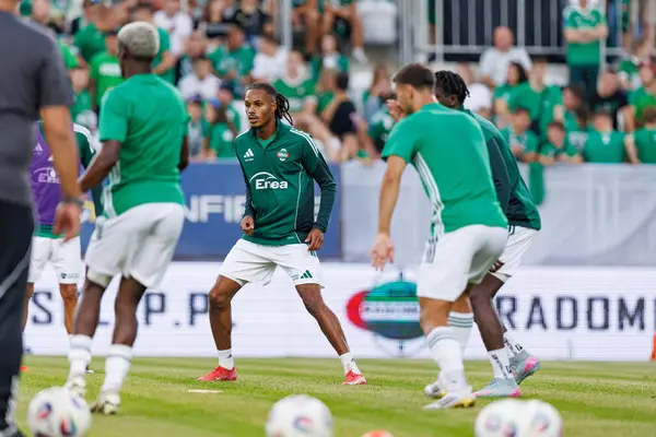 Radomiak Radom ve Pogon Szczecin (Maciej Rogowski) takımları arasında oynanan PKO BP Ekstraklasa maçı sırasında Vasco Lopes)