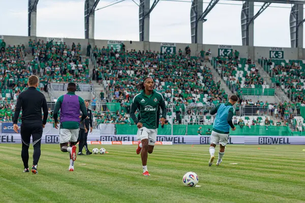 Radomiak Radom ve Pogon Szczecin (Maciej Rogowski) takımları arasında oynanan PKO BP Ekstraklasa maçı sırasında Vasco Lopes)