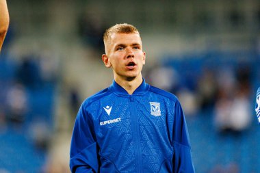 Antoni Kozubal UEFA Şampiyonlar Ligi karşılaşmasında görüldü. Lech Poznan ve Breidablik Kopavogur (Maciej Rogowski)