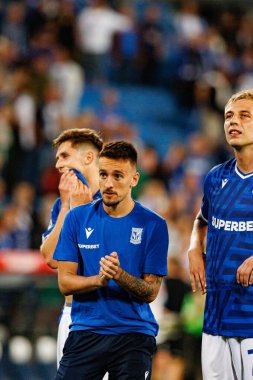 Afonso Sousa UEFA Şampiyonlar Ligi maçında görüldü. Lech Poznan ve Breidablik Kopavogur (Maciej Rogowski)