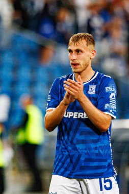  Michal Gurgul UEFA Şampiyonlar Ligi karşılaşmasında görüldü. Lech Poznan ve Breidablik Kopavogur (Maciej Rogowski)