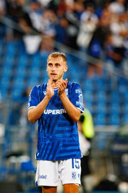  Michal Gurgul UEFA Şampiyonlar Ligi karşılaşmasında görüldü. Lech Poznan ve Breidablik Kopavogur (Maciej Rogowski)