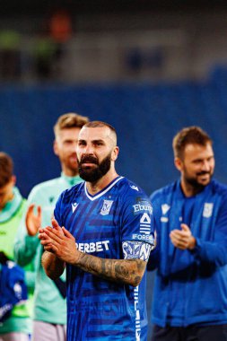 Mikael Ishak UEFA Şampiyonlar Ligi maçında görüldü. Lech Poznan ve Breidablik Kopavogur (Maciej Rogowski)
