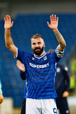 Mikael Ishak UEFA Şampiyonlar Ligi maçında görüldü. Lech Poznan ve Breidablik Kopavogur (Maciej Rogowski)
