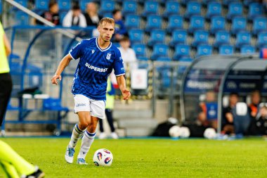 Michal Gurgul UEFA Şampiyonlar Ligi karşılaşmasında görüldü. Lech Poznan ve Breidablik Kopavogur (Maciej Rogowski)